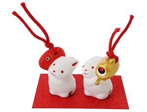 二福神土鈴（鯛・小槌）